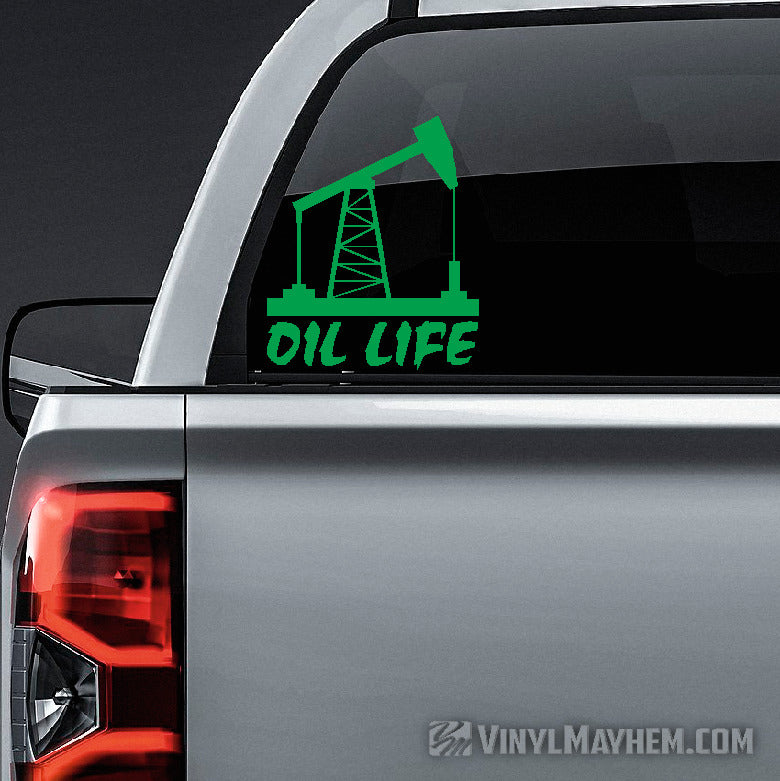 Oil Life vinyl sticker