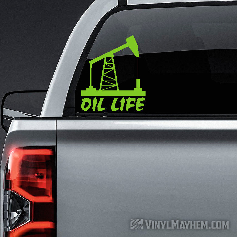 Oil Life vinyl sticker
