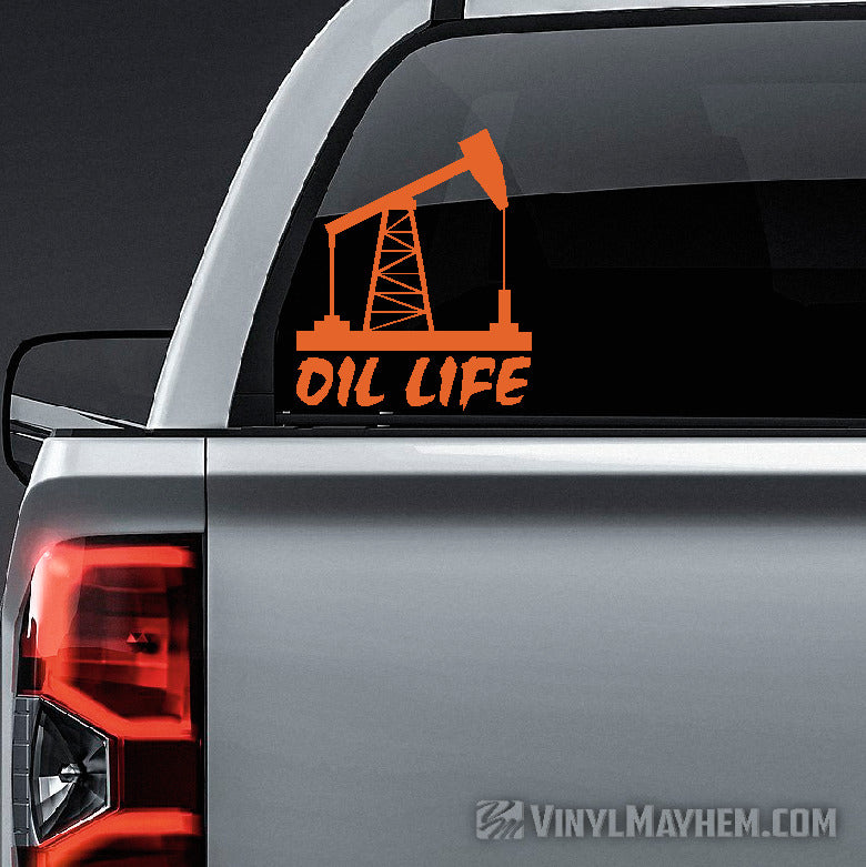 Oil Life vinyl sticker