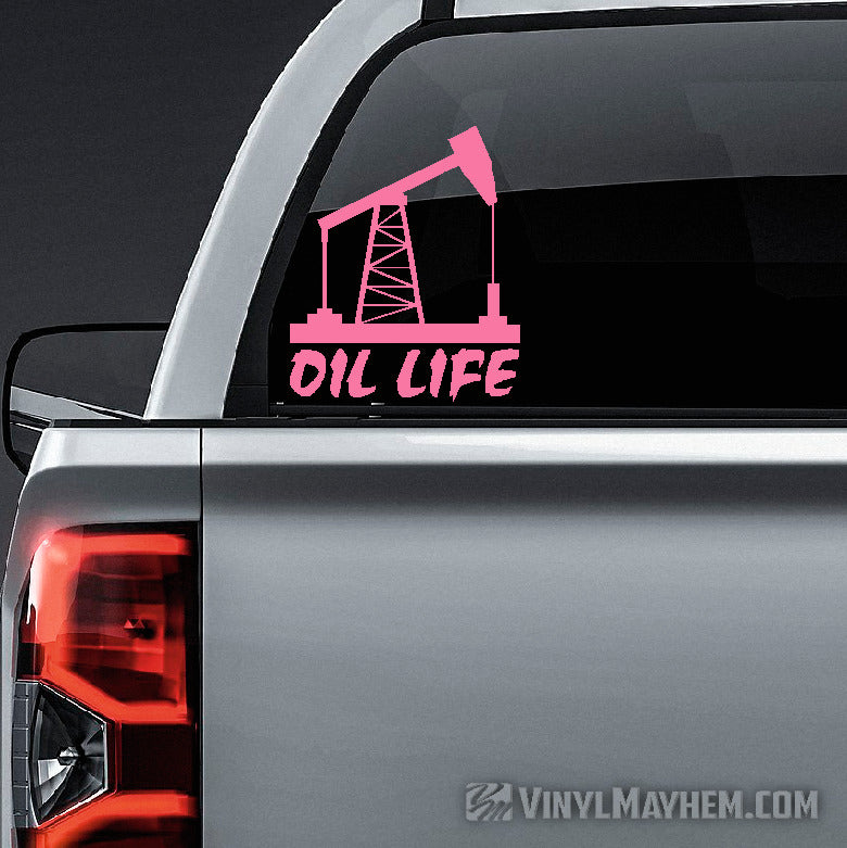 Oil Life vinyl sticker