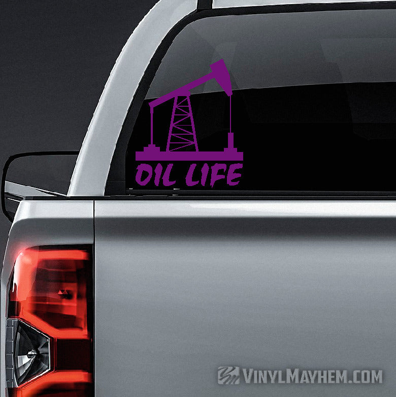 Oil Life vinyl sticker