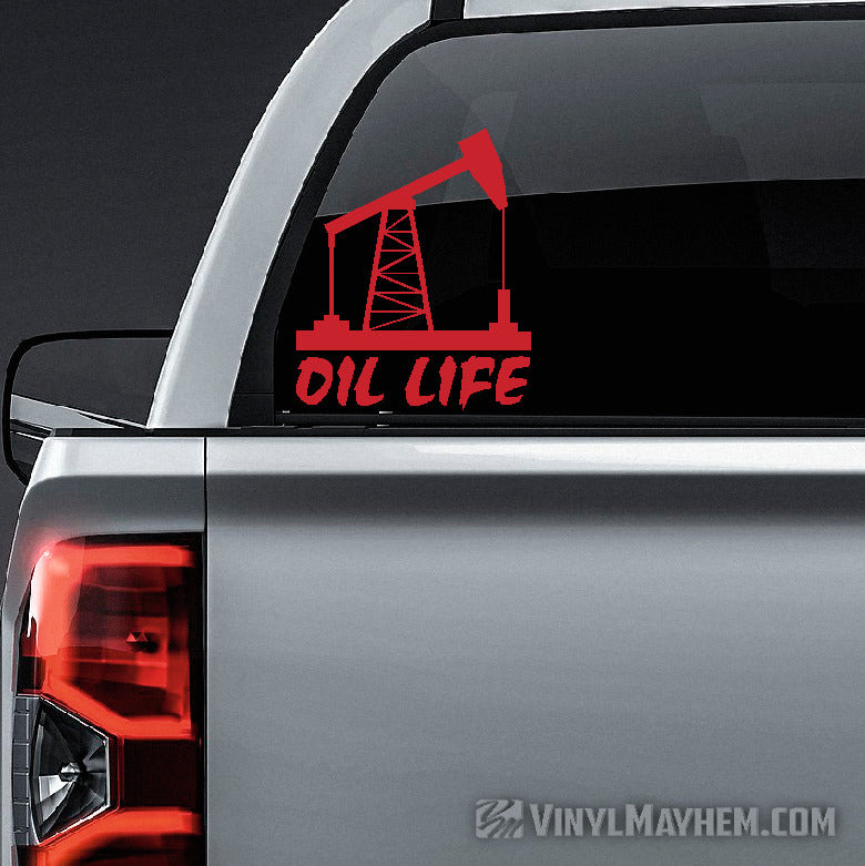 Oil Life vinyl sticker