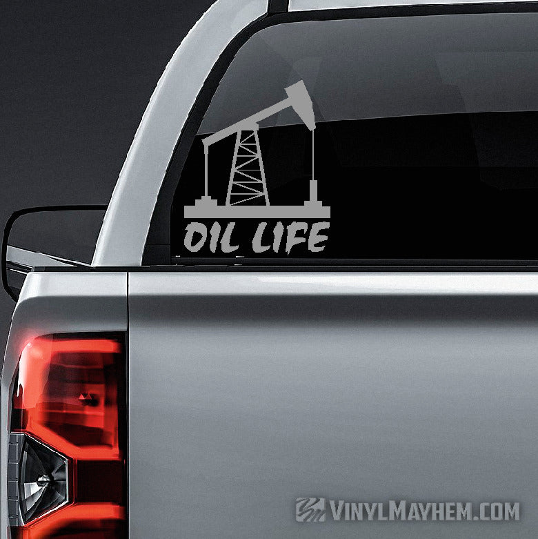 Oil Life vinyl sticker