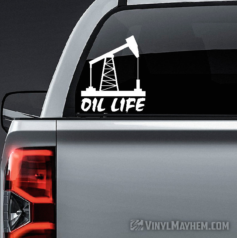 Oil Life vinyl sticker