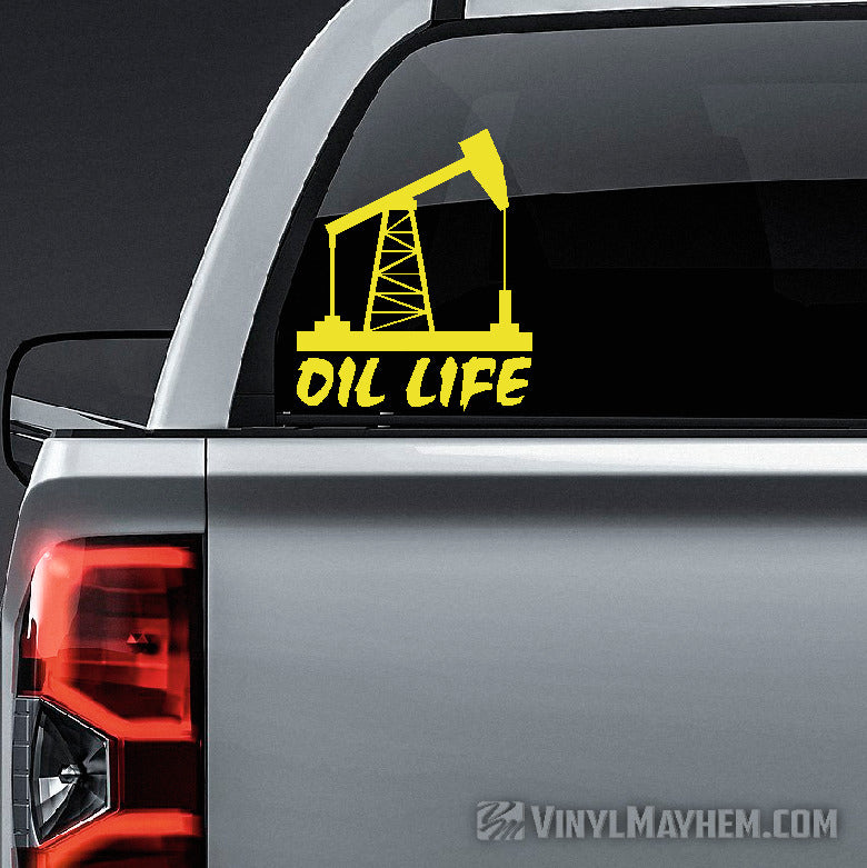 Oil Life vinyl sticker