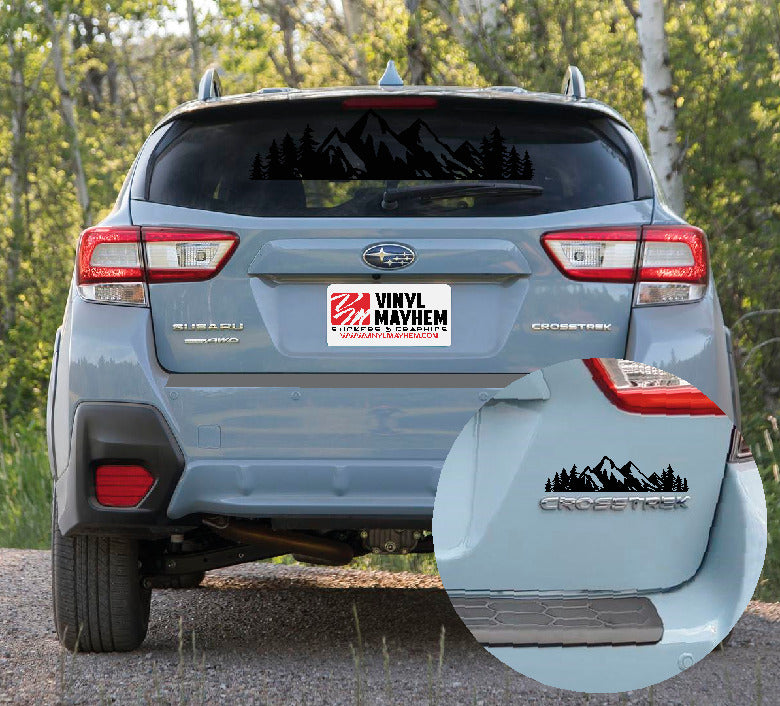 Mountains Silhouette vinyl sticker