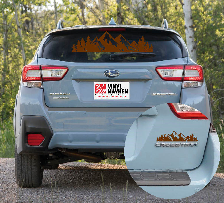 Mountains Silhouette vinyl sticker