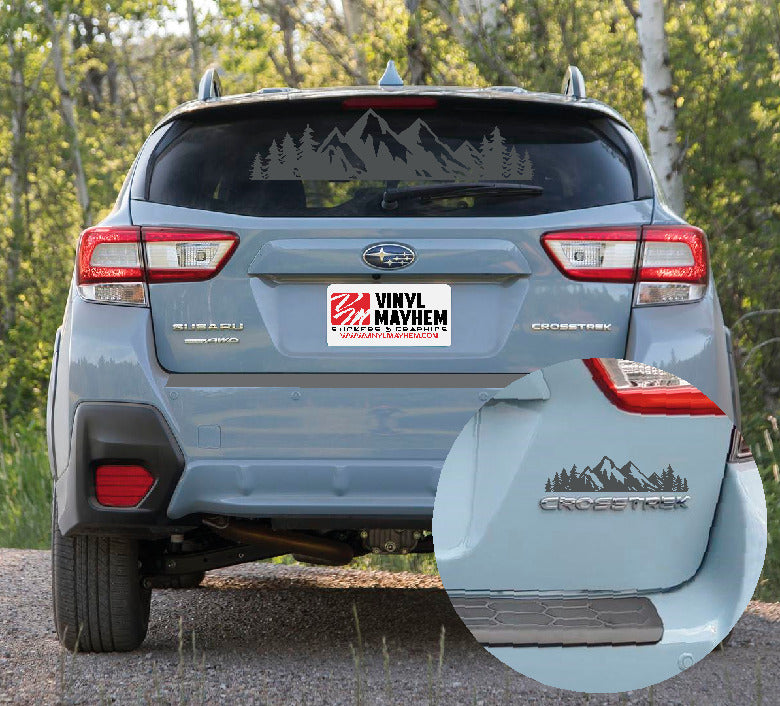 Mountains Silhouette vinyl sticker