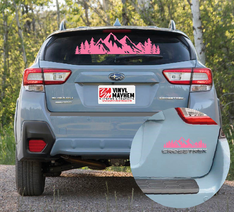 Mountains Silhouette vinyl sticker