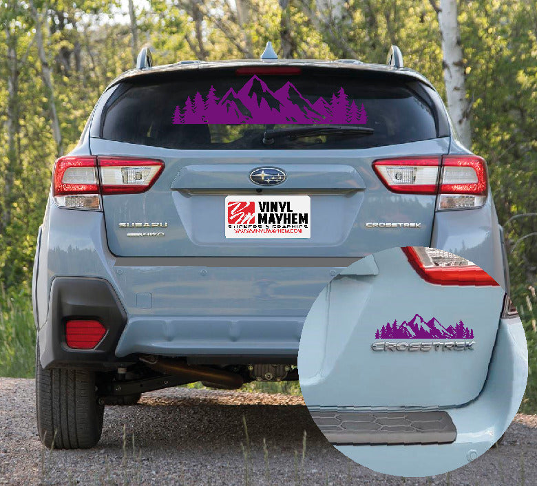 Mountains Silhouette vinyl sticker