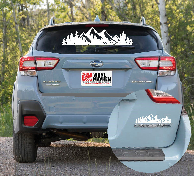 Mountains Silhouette vinyl sticker