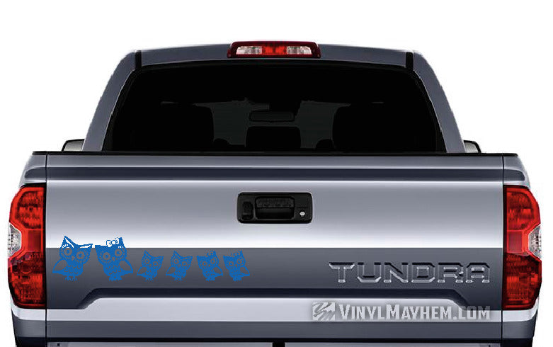 Owl Family vinyl sticker sheet