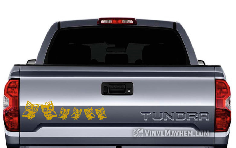 Owl Family vinyl sticker sheet