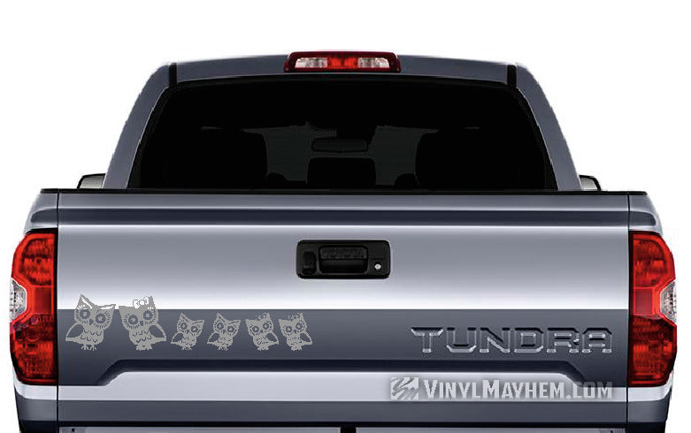 Owl Family vinyl sticker sheet