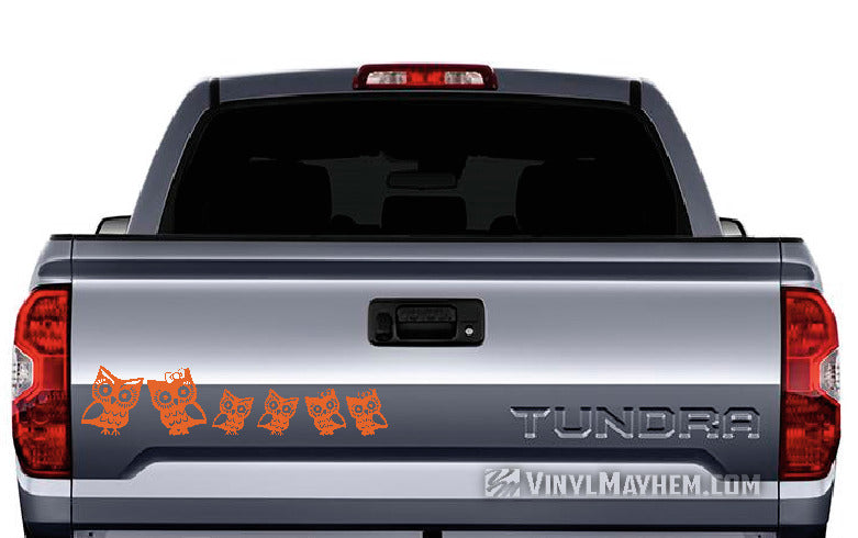 Owl Family vinyl sticker sheet