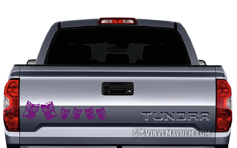 Owl Family vinyl sticker sheet