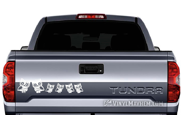 Owl Family vinyl sticker sheet