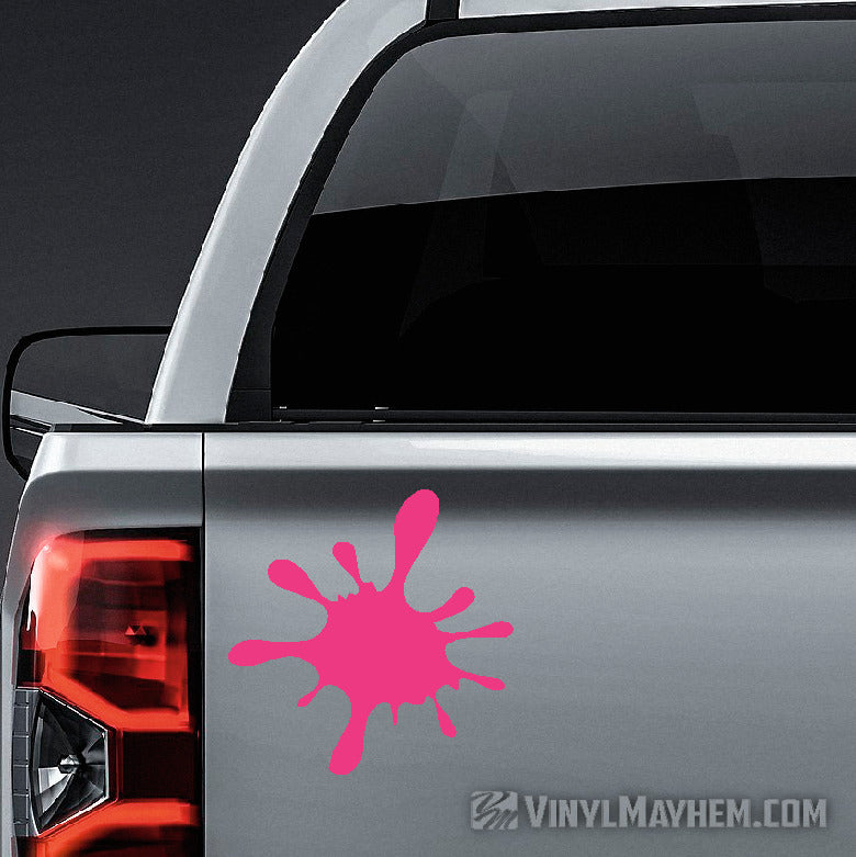 Paintball splat vinyl sticker