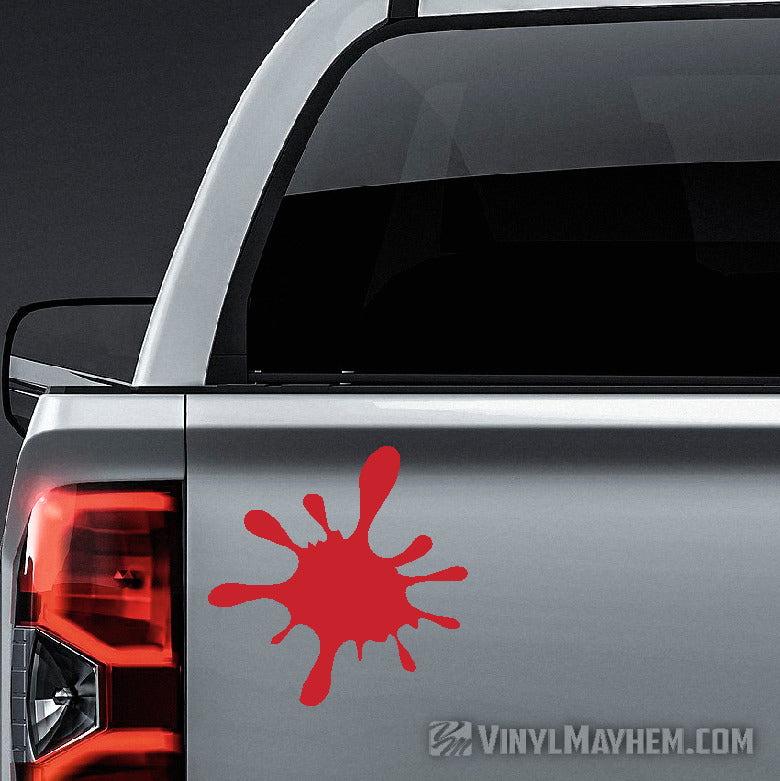 Paintball splat vinyl sticker