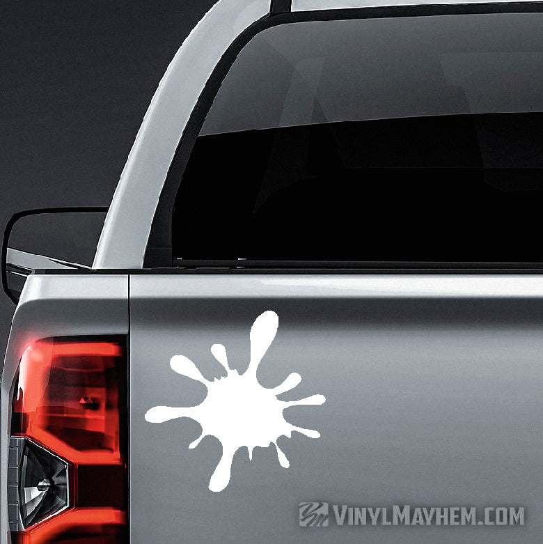 Paintball splat vinyl sticker