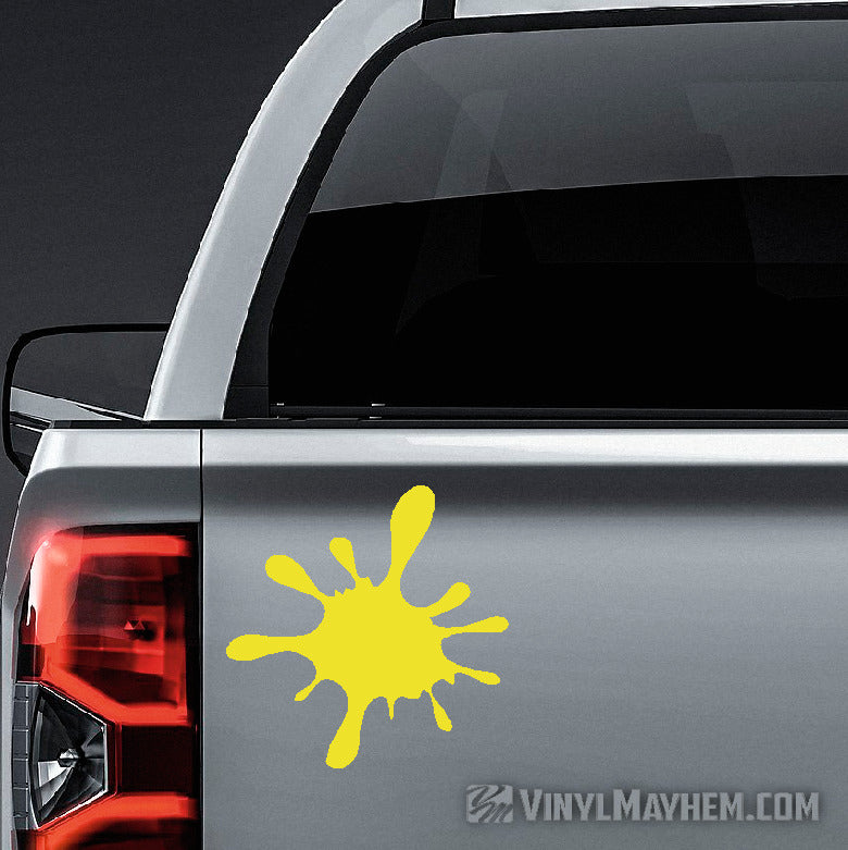 Paintball splat vinyl sticker