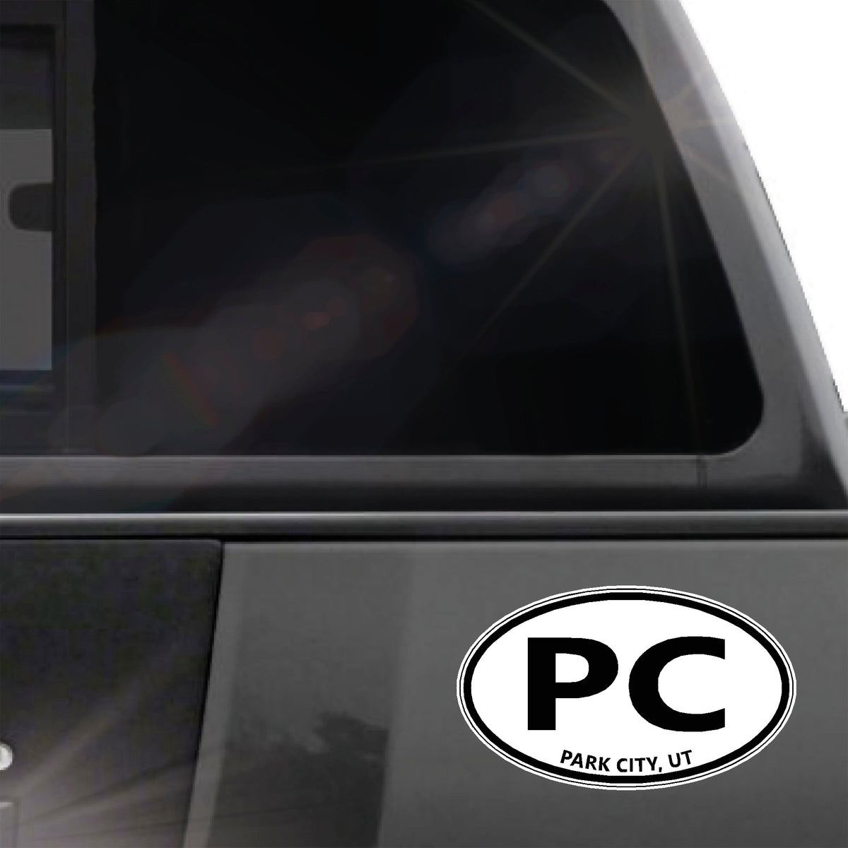 Park City Utah oval sticker