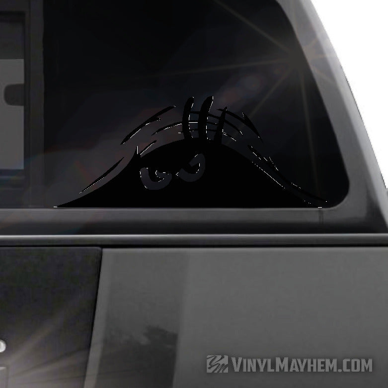 Peeking Monster vinyl sticker