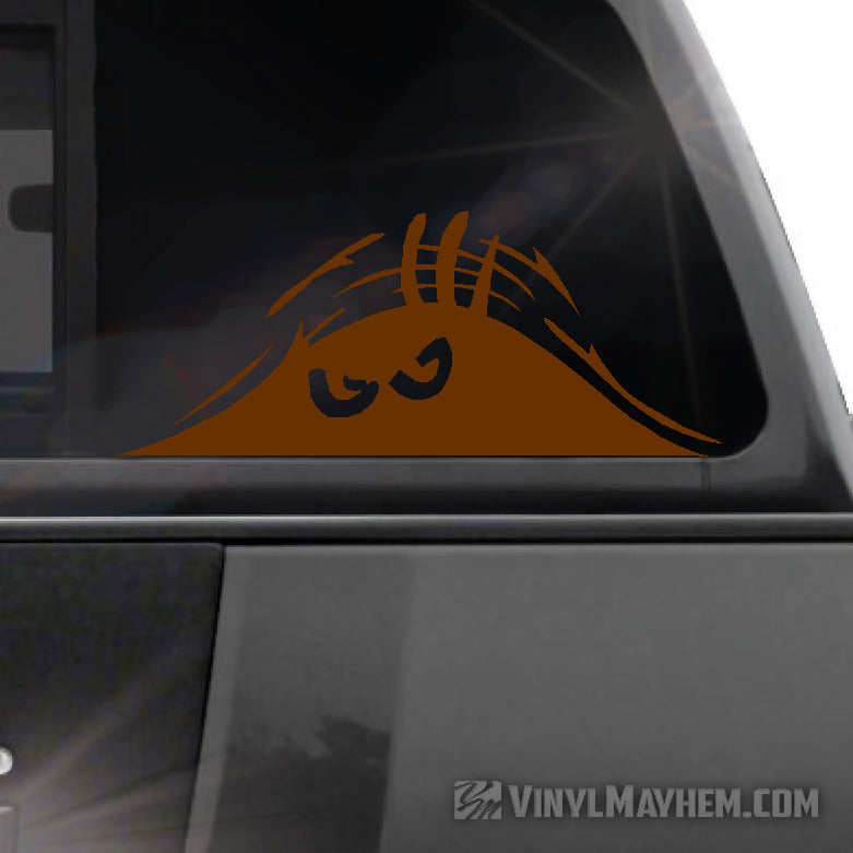 Peeking Monster vinyl sticker