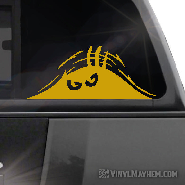 Peeking Monster vinyl sticker