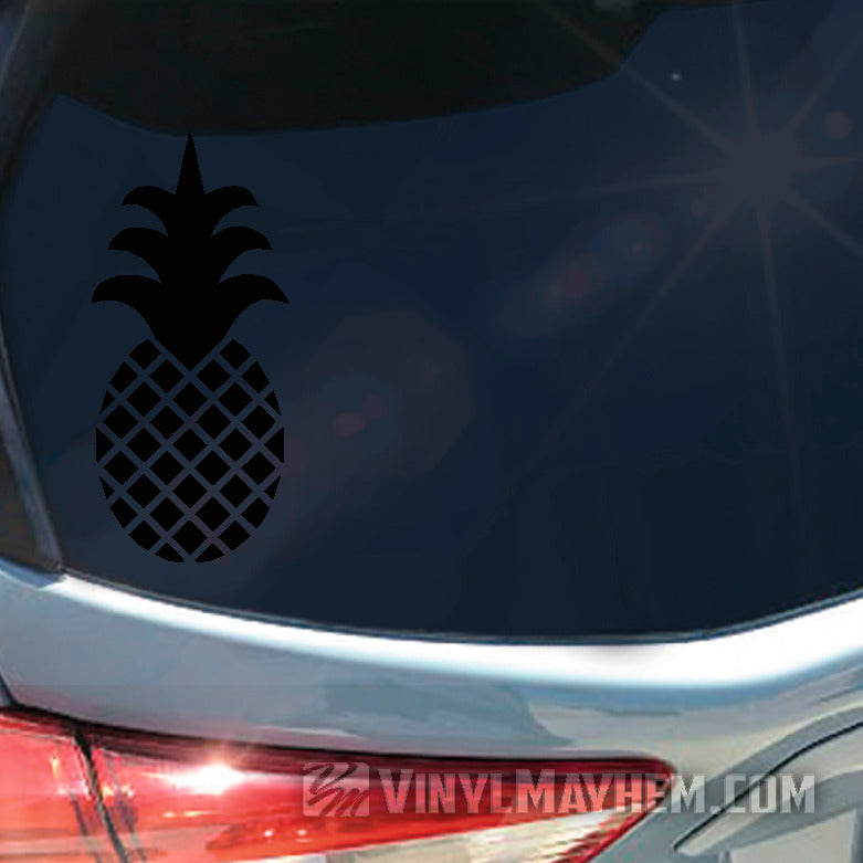 Pineapple solid crown vinyl sticker
