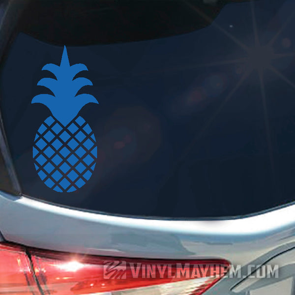 Pineapple solid crown vinyl sticker - Vinyl Mayhem