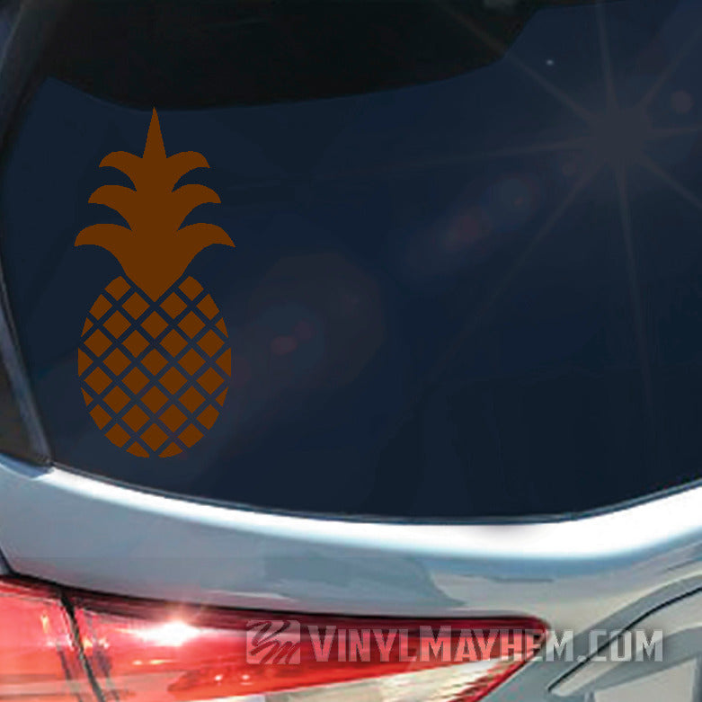 Pineapple solid crown vinyl sticker