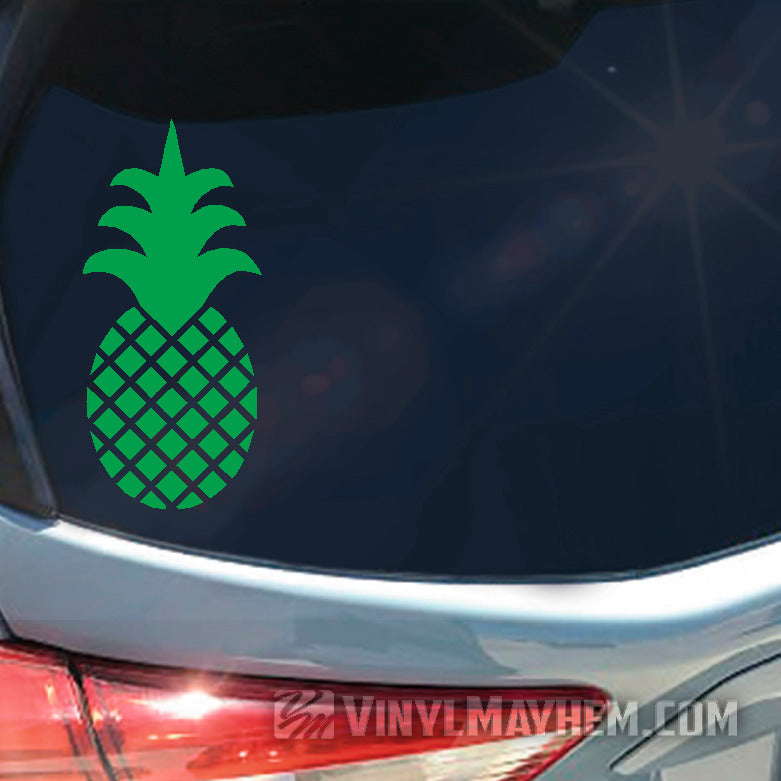 Pineapple solid crown vinyl sticker