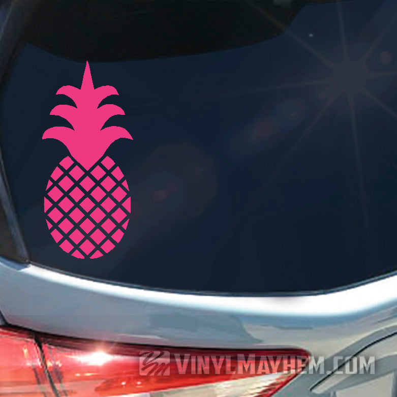 Pineapple solid crown vinyl sticker