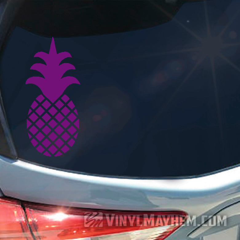 Pineapple solid crown vinyl sticker