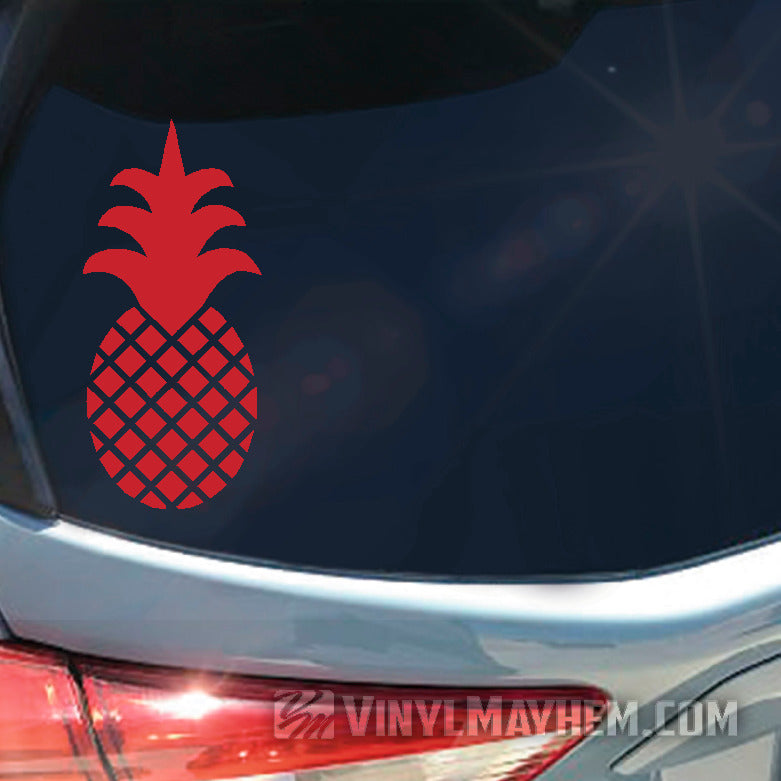 Pineapple solid crown vinyl sticker