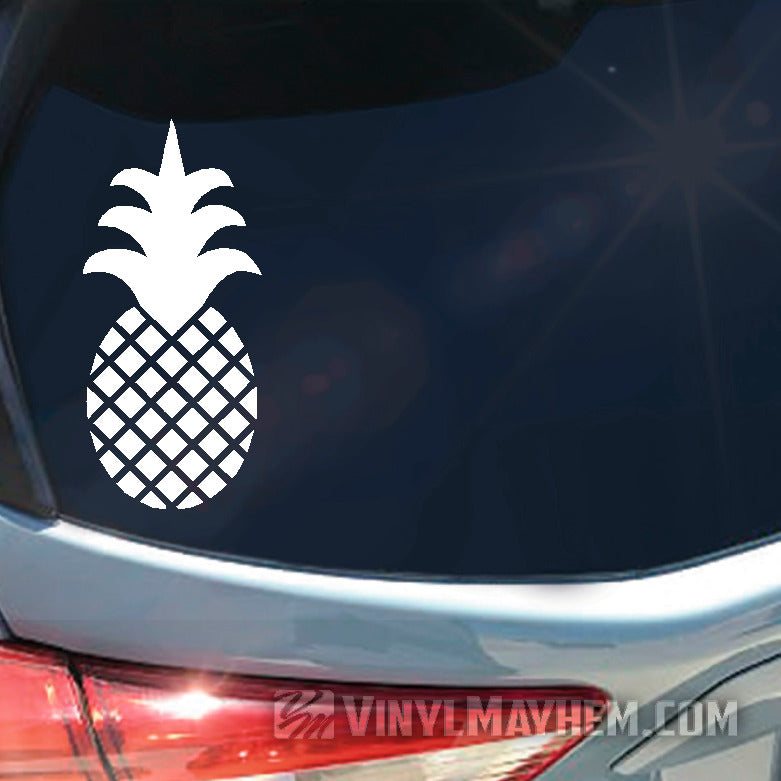 Pineapple solid crown vinyl sticker