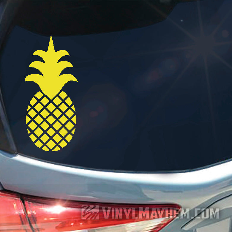 Pineapple solid crown vinyl sticker