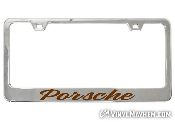 Vintage porsche deals license plate frame