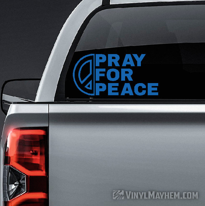 Pray For Peace vinyl sticker