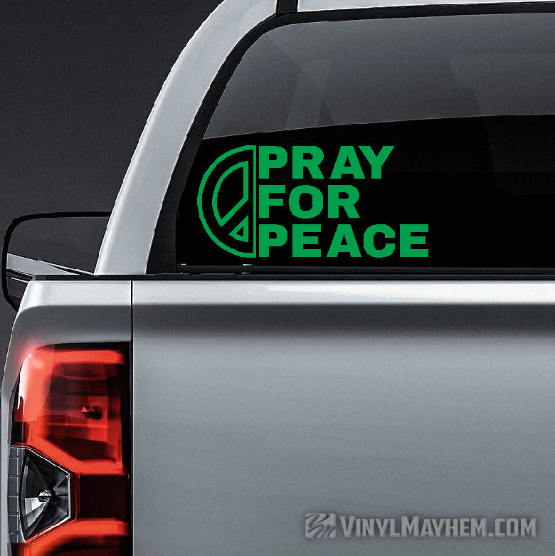 Pray For Peace vinyl sticker