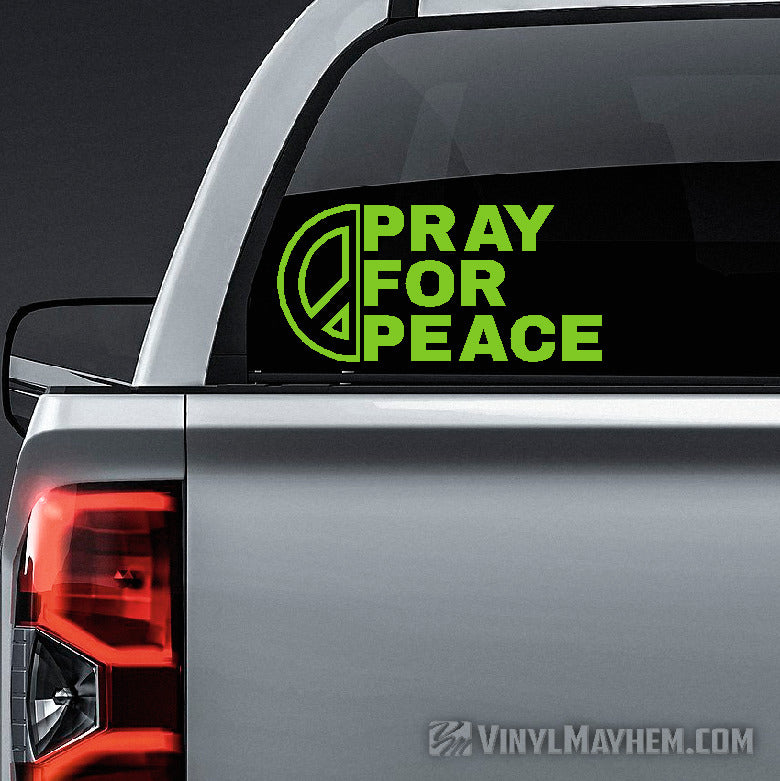 Pray For Peace vinyl sticker