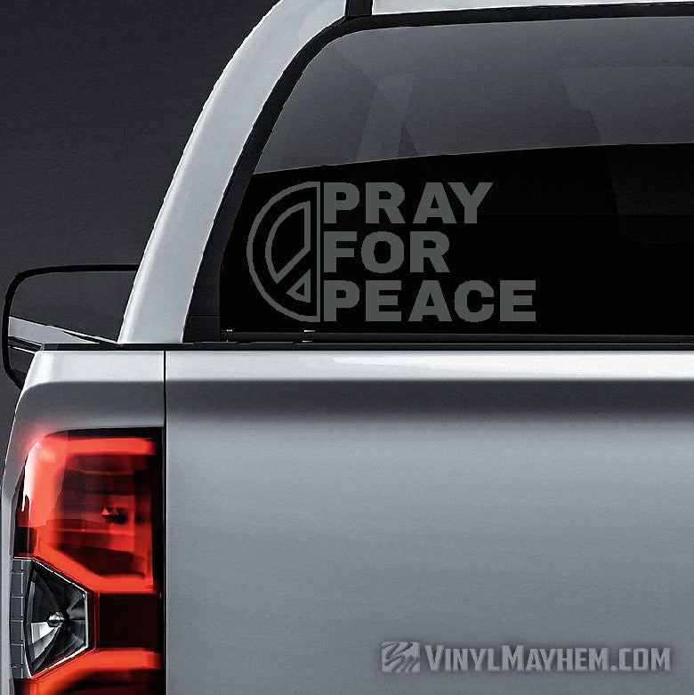 Pray For Peace vinyl sticker