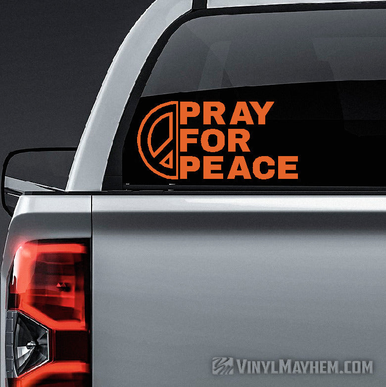 Pray For Peace vinyl sticker