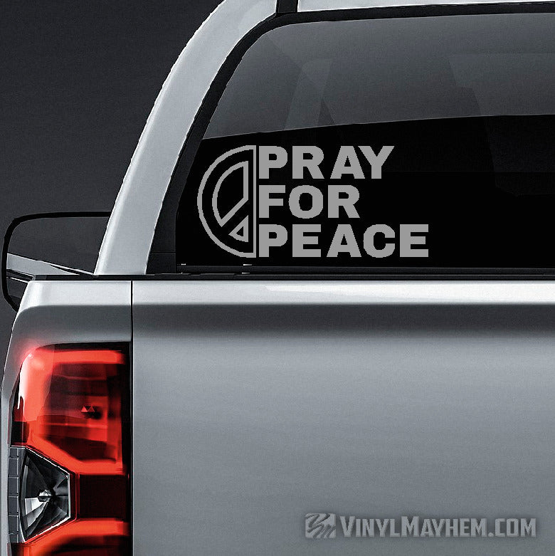 Pray For Peace vinyl sticker