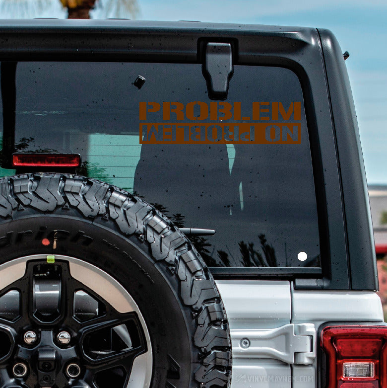 Problem No Problem Off-Road vinyl sticker