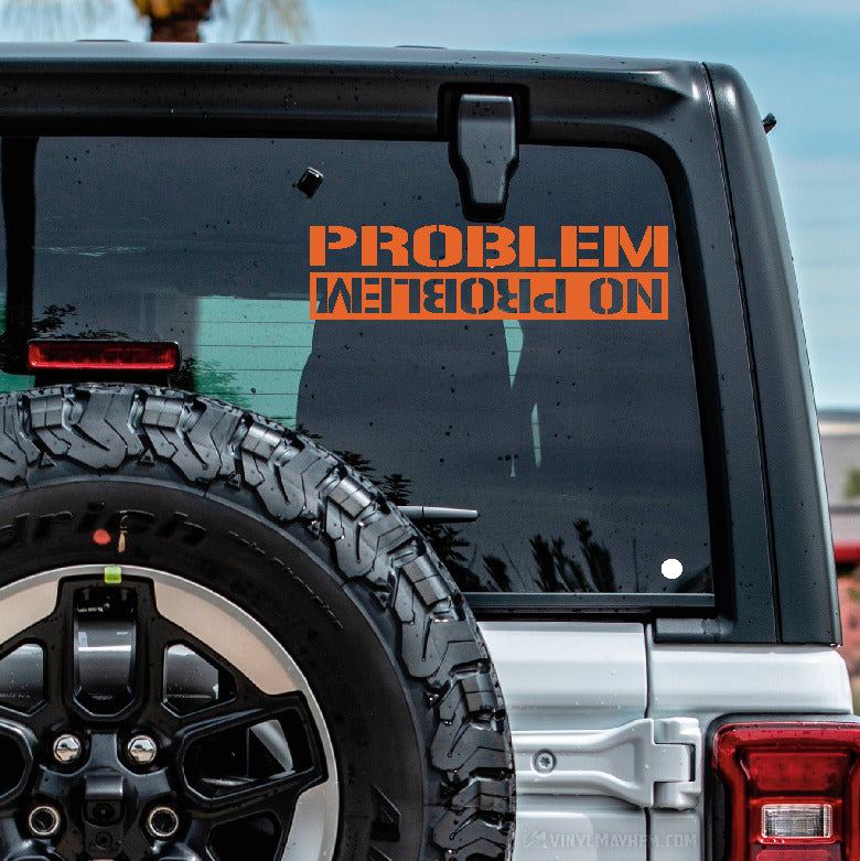 Problem No Problem Off-Road vinyl sticker