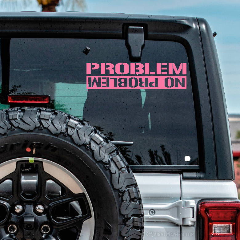 Problem No Problem Off-Road vinyl sticker