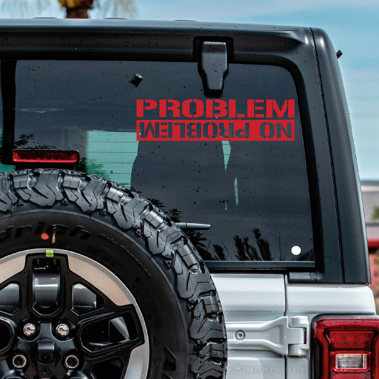 Problem No Problem Off-Road vinyl sticker