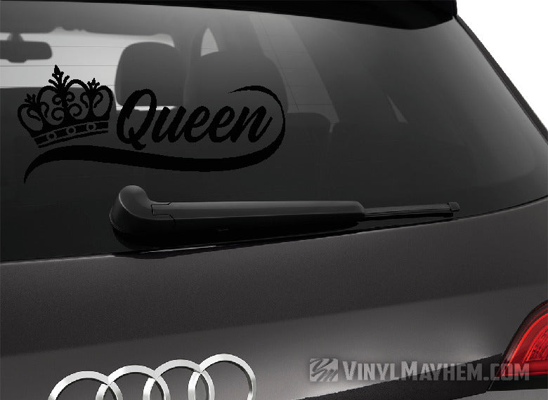 Queen with crown vinyl sticker